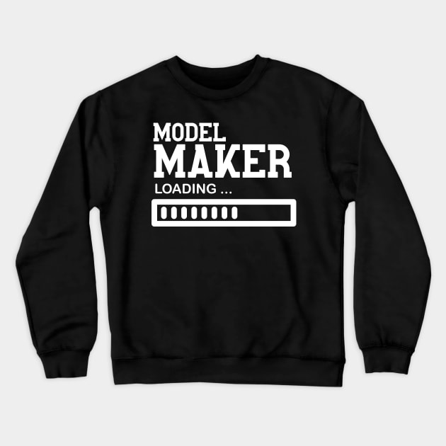 Funny Vintage Model Maker Job lover Gift Idea Crewneck Sweatshirt by Monster Skizveuo